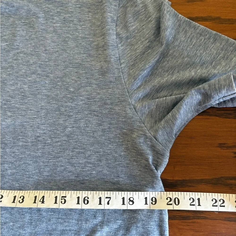Outdoor Voices Cloudknit Short Sleeve Shirt Blue Heather Running Workout Men S - Picture 7 of 8